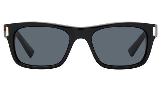 Lunettes de soleil Saint Laurent Mixte Noir Rectangle Sl83 Face