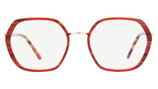 Lunettes de vue Signature Krys Femme Rouge Tonneau Kis2608 Face
