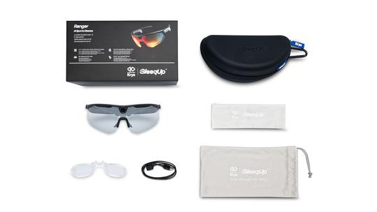 Lunettes de soleil Smart Signature Krys Mixte Noir Sport Cgq542A0Sk Trois-Quart