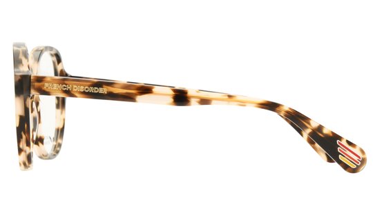 Lunettes de vue French Disorder Femme Écaille Carré Fd2509 Gauche