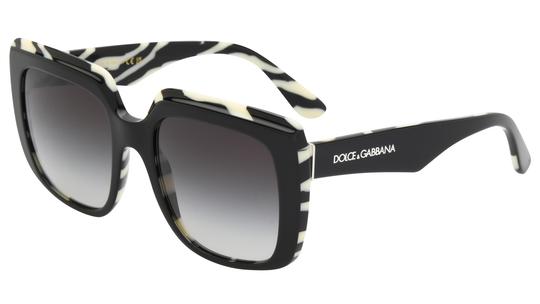 Lunettes de soleil Dolce&Gabbana Femme Noir Carré DG4414 Trois-Quart