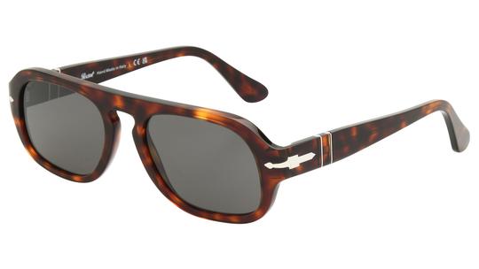 Lunettes de soleil Persol Mixte Écaille Aviateur PO3369S Trois-Quart