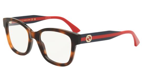 Lunettes de vue Gucci Femme Écaille Rectangle GG1863O Trois-Quart