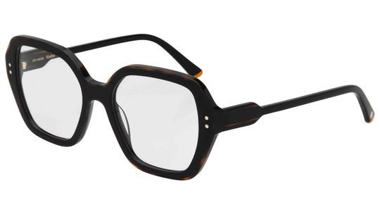 Lunettes de vue Siralya Femme Noir Carré Sir2604 Trois-Quart