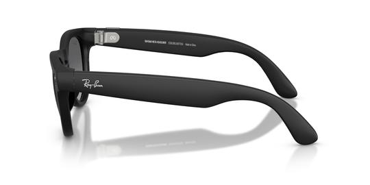 Lunettes de soleil Ray-Ban Meta Mixte Noir Pantos Rw4013 Droite