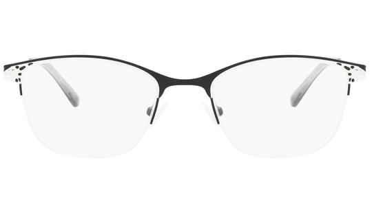 Lunettes de vue Baïa Femme Noir Rectangle baa2604 Face