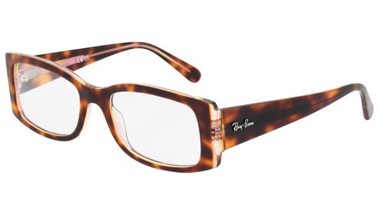 Lunettes de vue Ray-Ban Femme Écaille Rectangle Rx5434 Trois-Quart