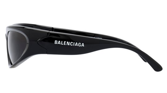 Lunettes de soleil Balenciaga Femme Noir Rectangle Bb0258S Gauche