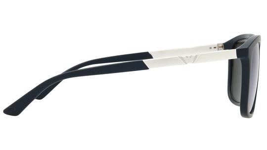 Lunettes de soleil Emporio Armani Homme Bleu Rectangle EA4237 Droite
