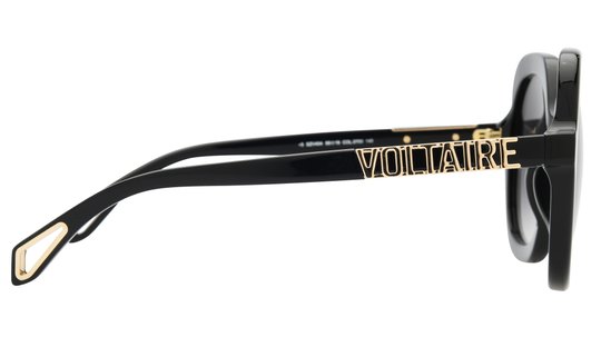 Lunettes de soleil Zadig & Voltaire Femme Noir Ronde Szv404 Droite