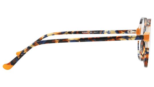 Lunettes de vue Signature Krys Femme Bleu Tonneau Kis2606 Droite