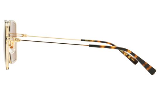 Lunettes de soleil Gucci Femme Marron Rectangle GG1848S Gauche