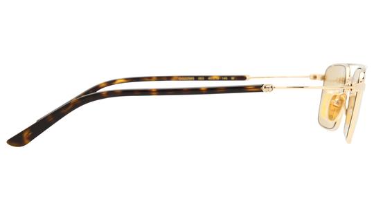 Lunettes de soleil Gucci Mixte Or Rectangle Gg2258S Droite