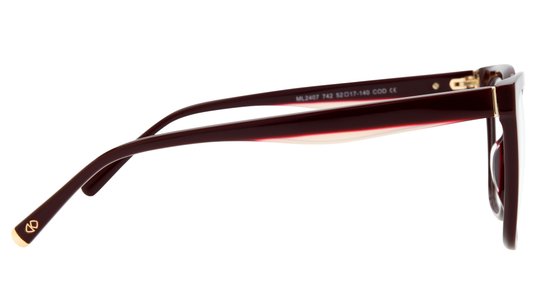 Lunettes de vue Signature Krys Femme Rouge Carré Ml2407 Droite