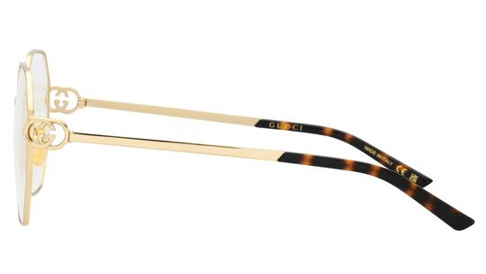 Lunettes de vue Gucci Femme Or Ronde gg2048o Gauche