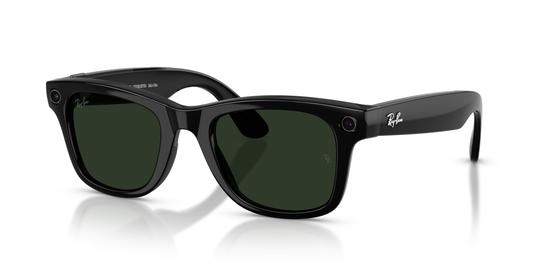 Lunettes de soleil Ray-Ban Meta Mixte Noir Carré Rw4012 Dessus