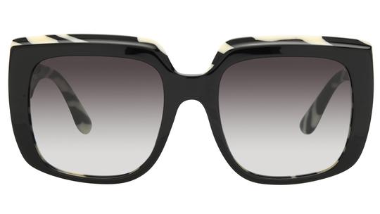 Lunettes de soleil Dolce&Gabbana Femme Noir Carré DG4414 Face