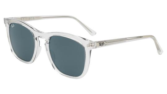 Lunettes de soleil Ray-Ban Mixte Transparent Carré RB2210 Trois-Quart