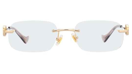 Lunettes de vue Valentino Femme Or Rectangle Vg0034O Face