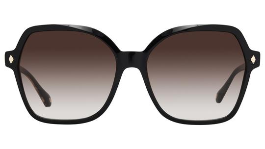 Lunettes de soleil ba&sh Femme Noir Carré lamia02 Face