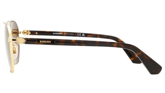 Lunettes de soleil Burberry Homme Or Aviateur 0Be3166 Gauche