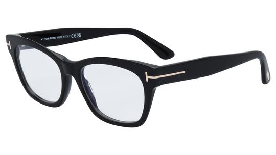 Lunettes de vue Tom Ford Femme Noir Carré ft6173-b Trois-Quart