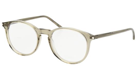 Lunettes de vue Saint Laurent Mixte Marron Ronde Sl106 Trois-Quart