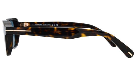 Lunettes de soleil Tom Ford Homme Écaille Carré ft1359 Gauche
