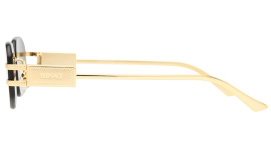 Lunettes de soleil Versace Femme Or Ovale VE2274 Gauche