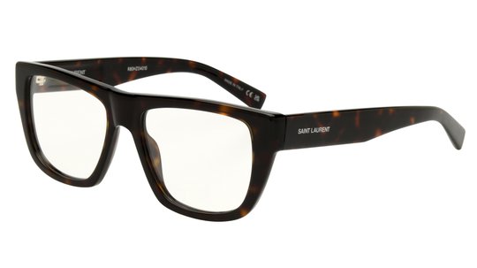 Lunettes de vue Saint Laurent Mixte Écaille Rectangle SL Trois-Quart