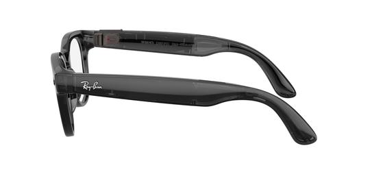 Lunettes de vue Ray-Ban Meta Mixte Noir Pantos Rw7002 Gauche
