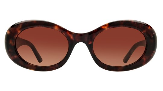 Lunettes de soleil Signature Krys Femme Écaille Ovale Skj2502-B Face