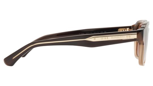 Lunettes de soleil Burberry Homme Marron Carré be4484 Droite