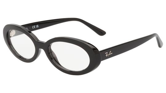 Lunettes de vue Ray-Ban Femme Noir Ovale rx2223v Trois-Quart