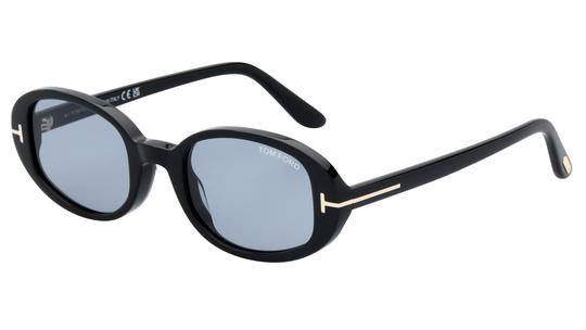 Lunettes de soleil Tom Ford Femme Noir Ovale FT1364 Trois-Quart
