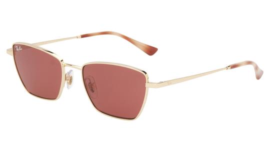Lunettes de soleil Ray-Ban Mixte Or Papillon rb3783 Trois-Quart