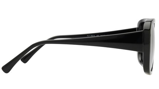 Lunettes de soleil Alternance Femme Noir Rectangle Alt25214 Droite
