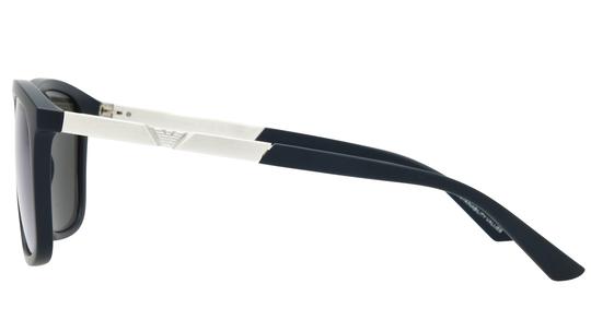 Lunettes de soleil Emporio Armani Homme Bleu Rectangle EA4237 Gauche