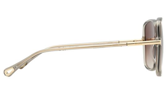 Lunettes de soleil Chloé Femme Gris Carré Ch0396S Droite