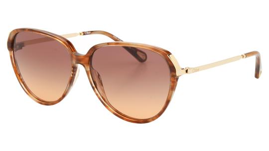 Lunettes de soleil Chloé Femme Écaille Papillon Ch0406S Trois-Quart