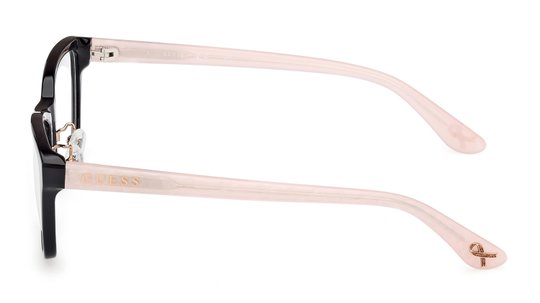 Lunettes de vue Guess Femme Noir Rectangle Gu50185 Gauche