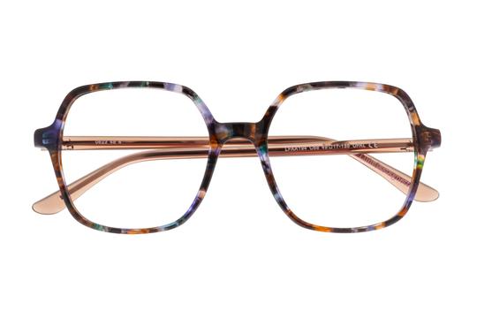 Lunettes de vue Lulu Castagnette  Violet Carré LFAA194C68 Face