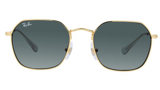 Lunettes de soleil Ray-Ban Mixte Or Carré RJ9594S Face