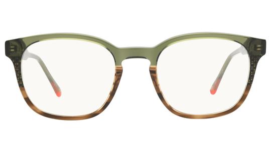 Lunettes de vue Signature Krys Homme Vert Rectangle Moj2504 Face