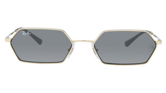 Lunettes de soleil Ray-Ban Mixte Gris Rectangle RB3728 Face