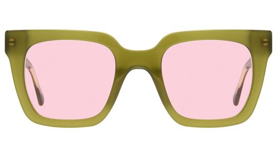 Lunettes de soleil Signature Krys Femme Vert Carré Skj2531-F Face