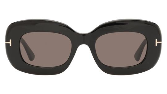 Lunettes de soleil Tom Ford Femme Noir Rectangle Ft1345 Face