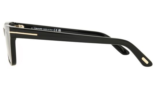 Lunettes de soleil Tom Ford Mixte Noir Rectangle FT1362 Gauche