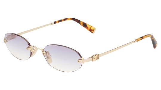 Lunettes de soleil Miu Miu Femme Or Ovale Mu Trois-Quart