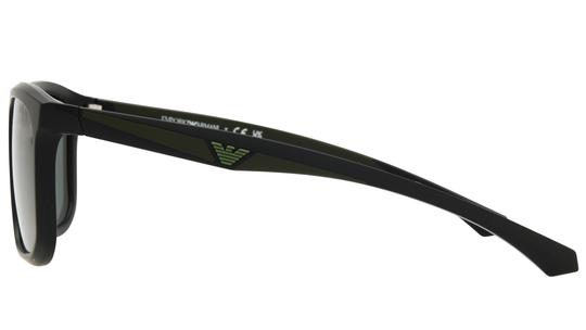 Lunettes de soleil Emporio Armani Homme Noir Rectangle EA4234U Gauche